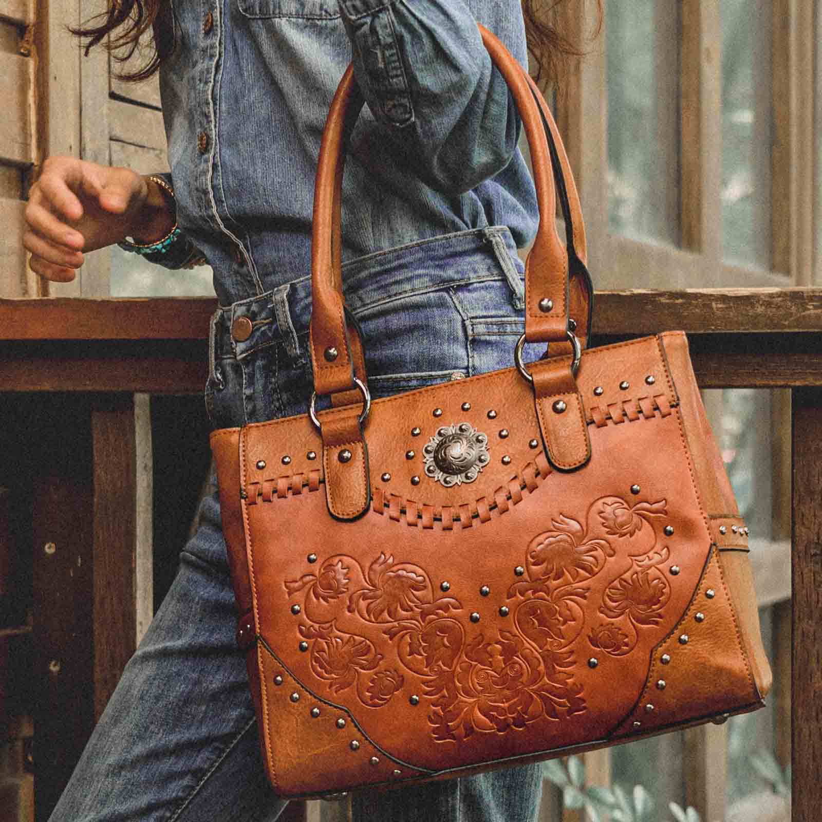 Leatherwork Wallet - Celela Shoulder Bags for Women Tote