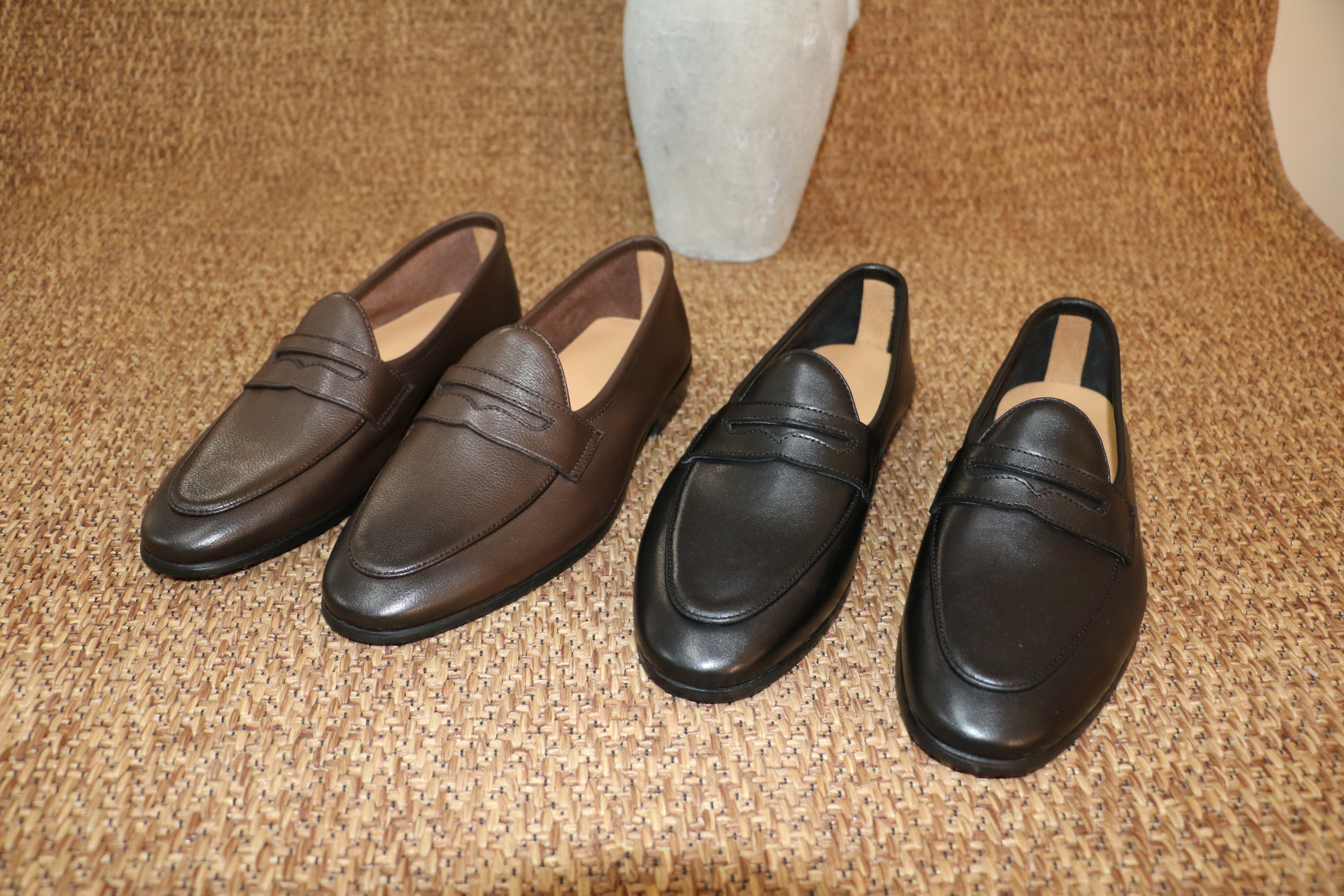 Leatherwork Designs - 26 Calf leather Slip-On Loafers for