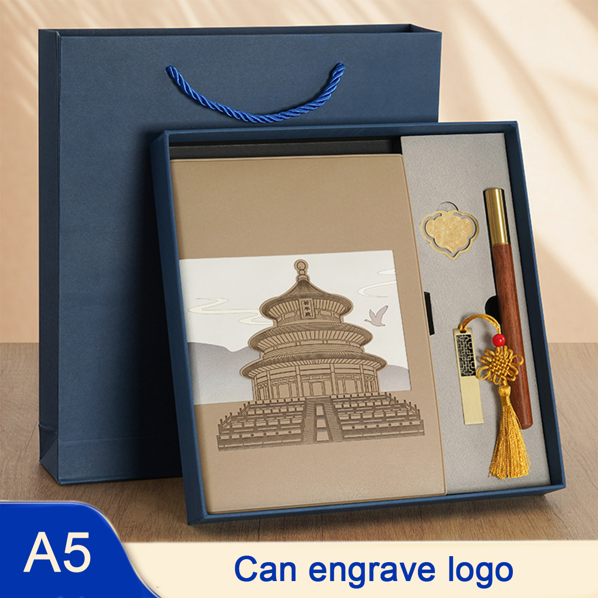 Leatherwork Books - (Can Engrave Logo) A5 Leather Subject