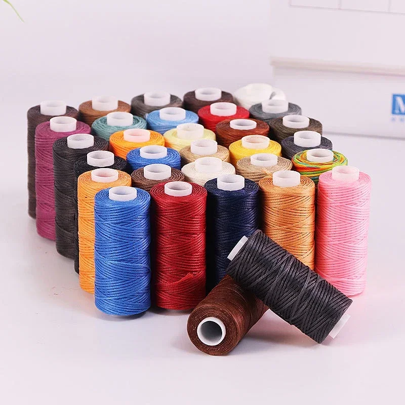 Leatherwork Needles - 50M 0.8Mm Thickness Waxed Thread For