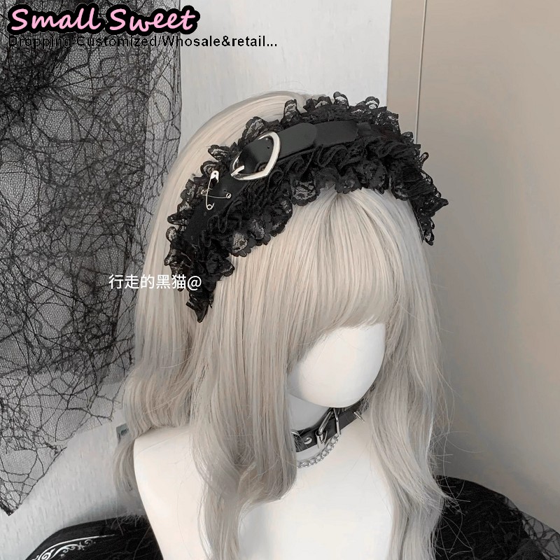 Goth Hair accessories Harajuku - Leatherwork Pony 评论和价格