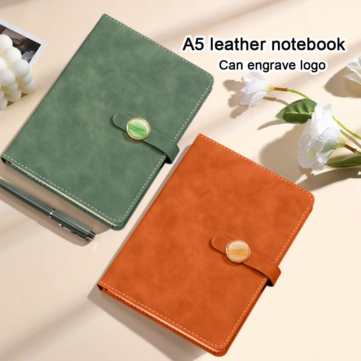 (Can Engrave Logo) A5 Leather  - Leatherwork Books 评论和价格