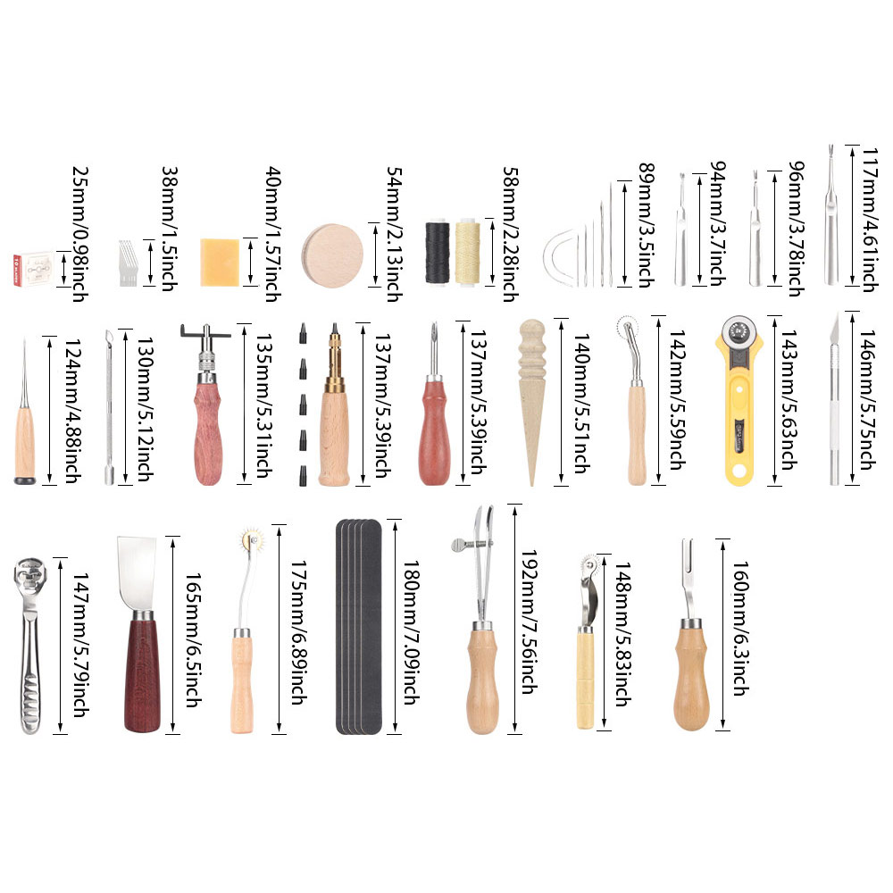 Leather Sewing Tools Kit Stitc - Leatherwork Needles 评论和价格