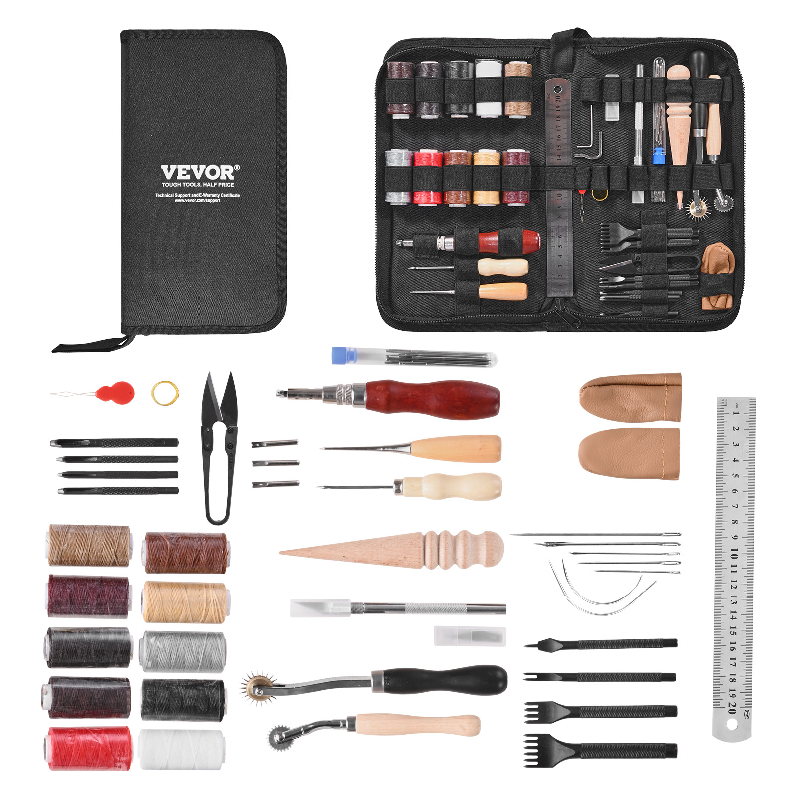 SucceBuy 38/59/61/72/92PCs Lea - Leather Work Organiser 评论和价格