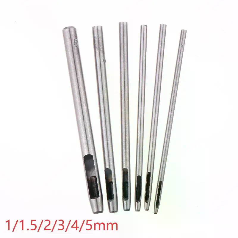 6 Pcs Kit Hollow Punch Set Rou - Leather Work Organiser 评论和价格