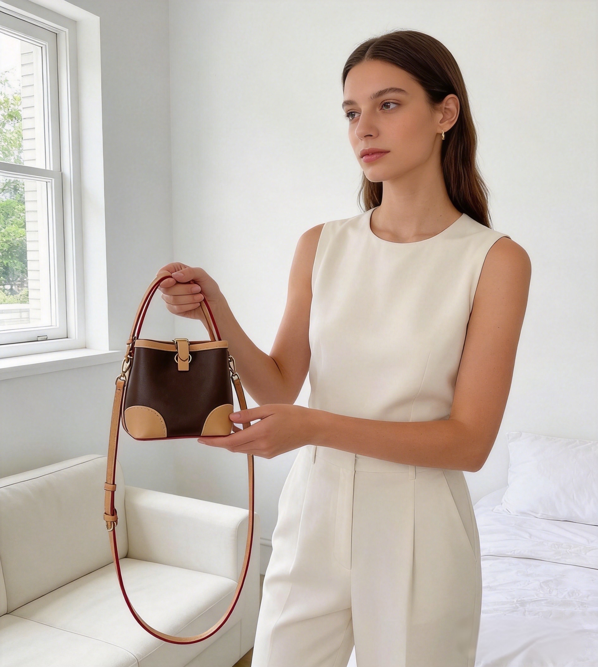 Premium PU Leather Top Handle  - Leatherwork Designs 评论和价格