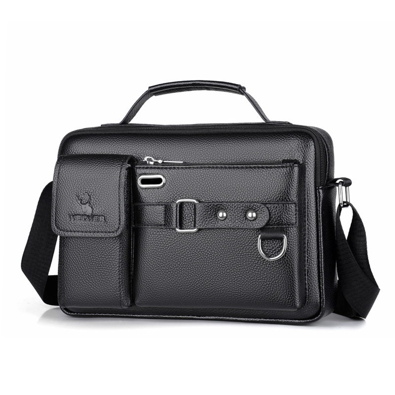 Brand Men Shoulder Bag Pu Leat - Leatherwork Letters 评论和价格