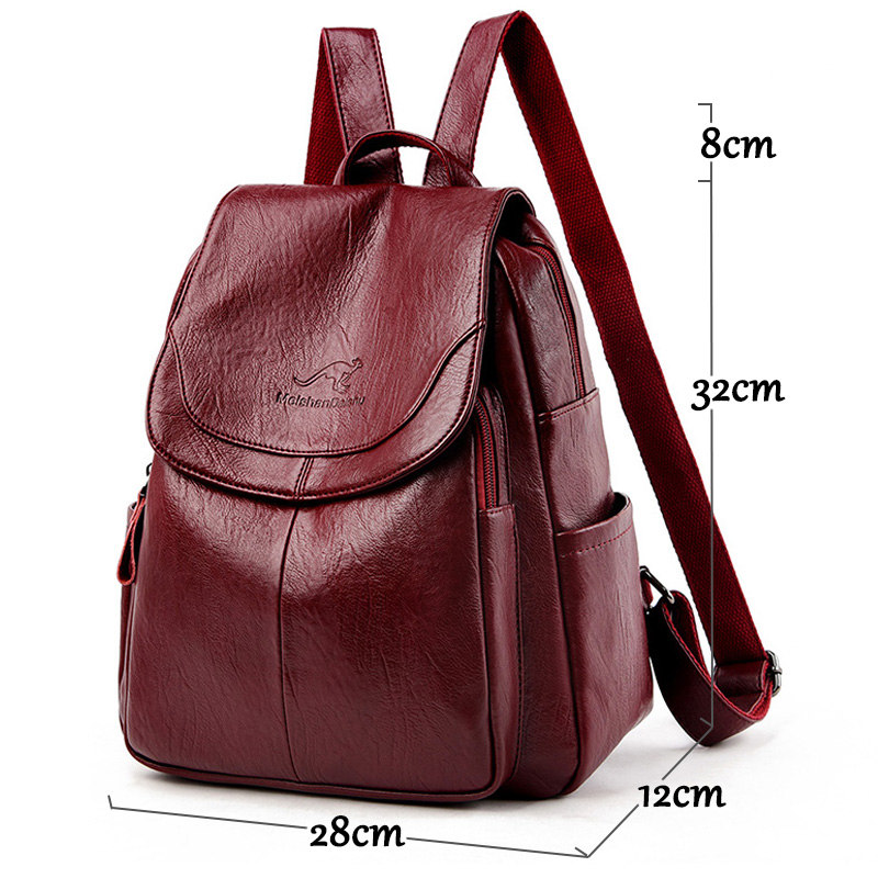 9 Color Women Soft Leather Bac - Leatherwork Letters 评论和价格