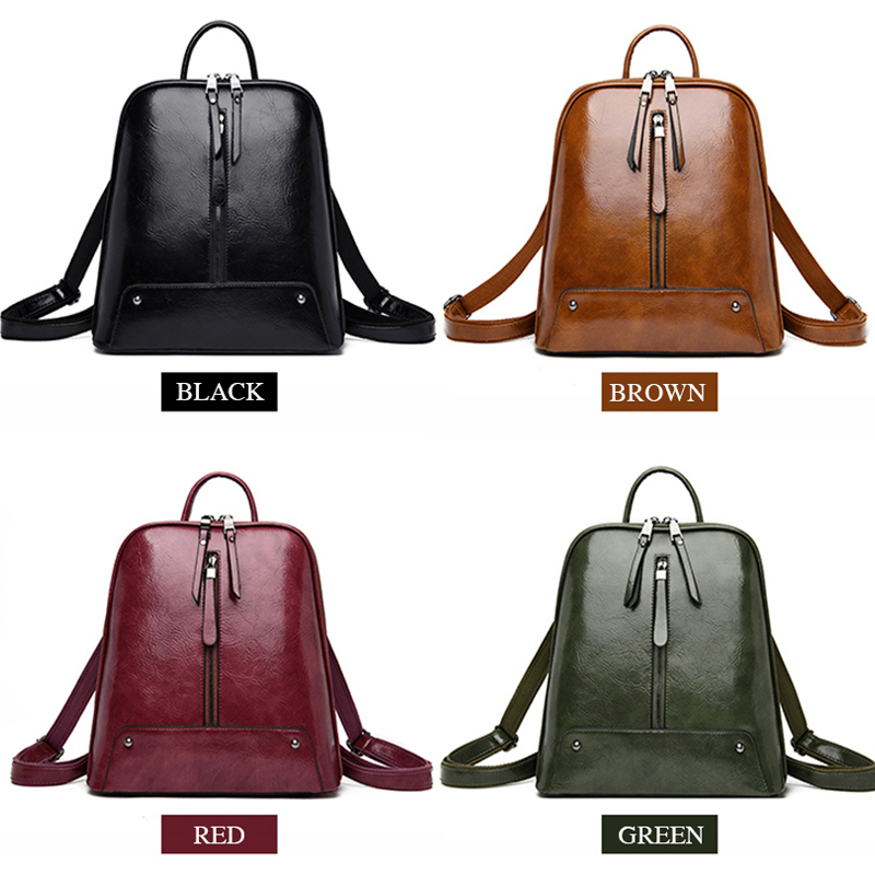Women Leather Backpack Fashion - Leatherwork Wallet 评论和价格