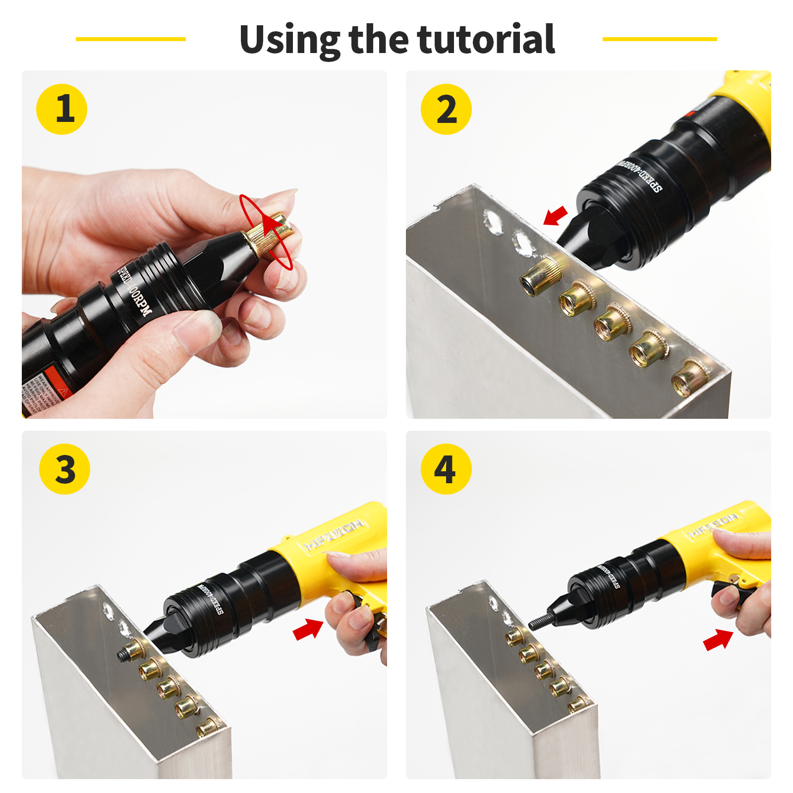 HIFESON Pneumatic Rivet Nut Gu - Rivet Setter Tool 评论和价格