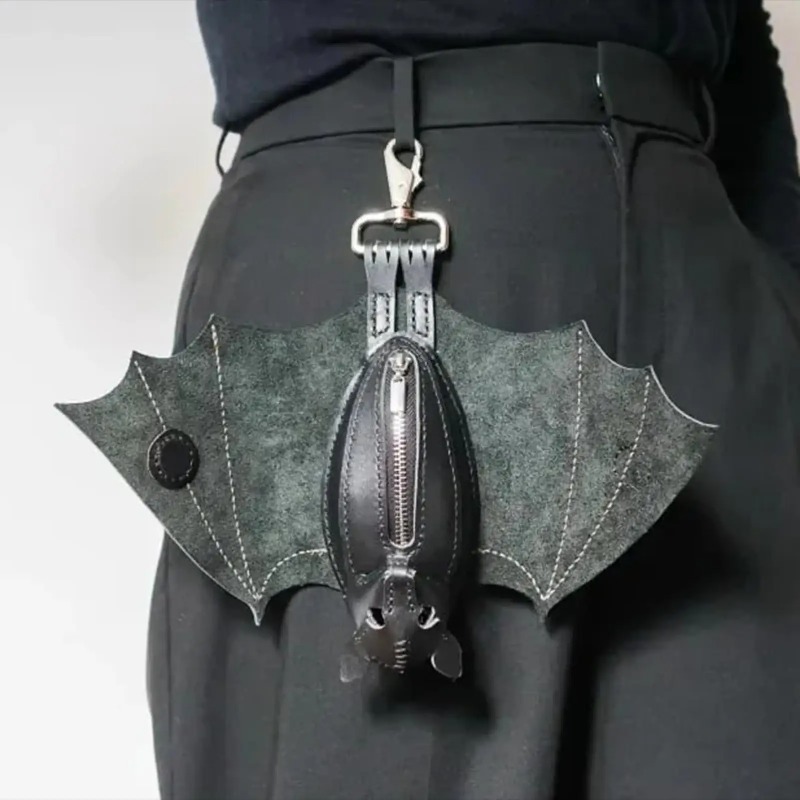 Coin Purse PU Leather Bat Goth - Leatherwork Workshop 评论和价格