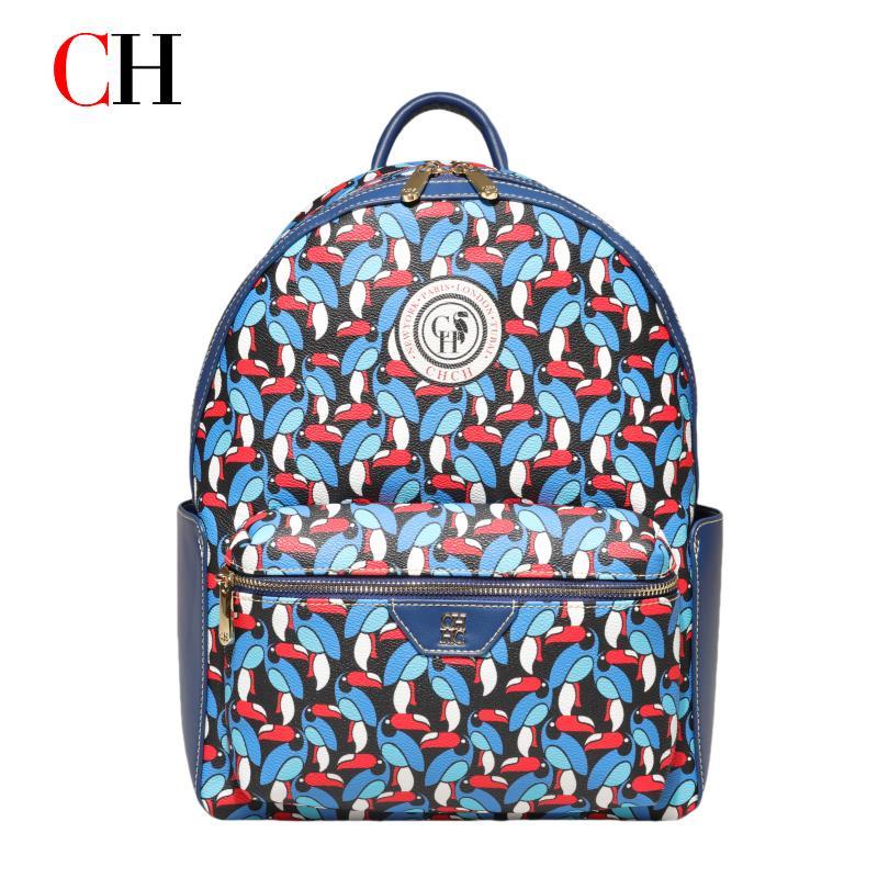 CH Luxury Women Backpack PU Le - Leatherwork Letters 评论和价格