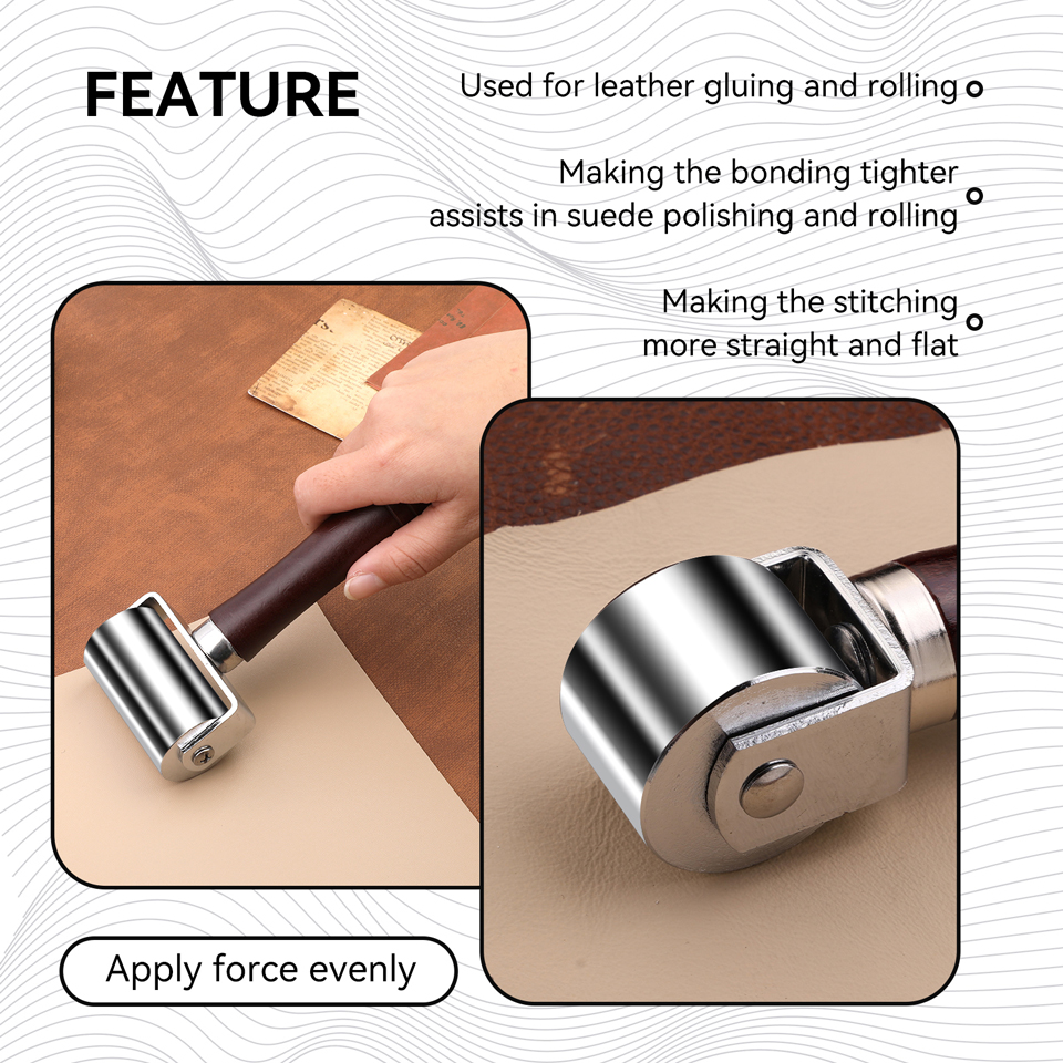 KRABALL Leather Press Edge Rol - Leather Work Organiser 评论和价格