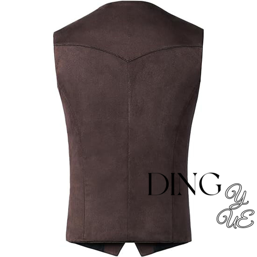 Men's Suede Leather Vest Vinta - Leather Work Vest 评论和价格