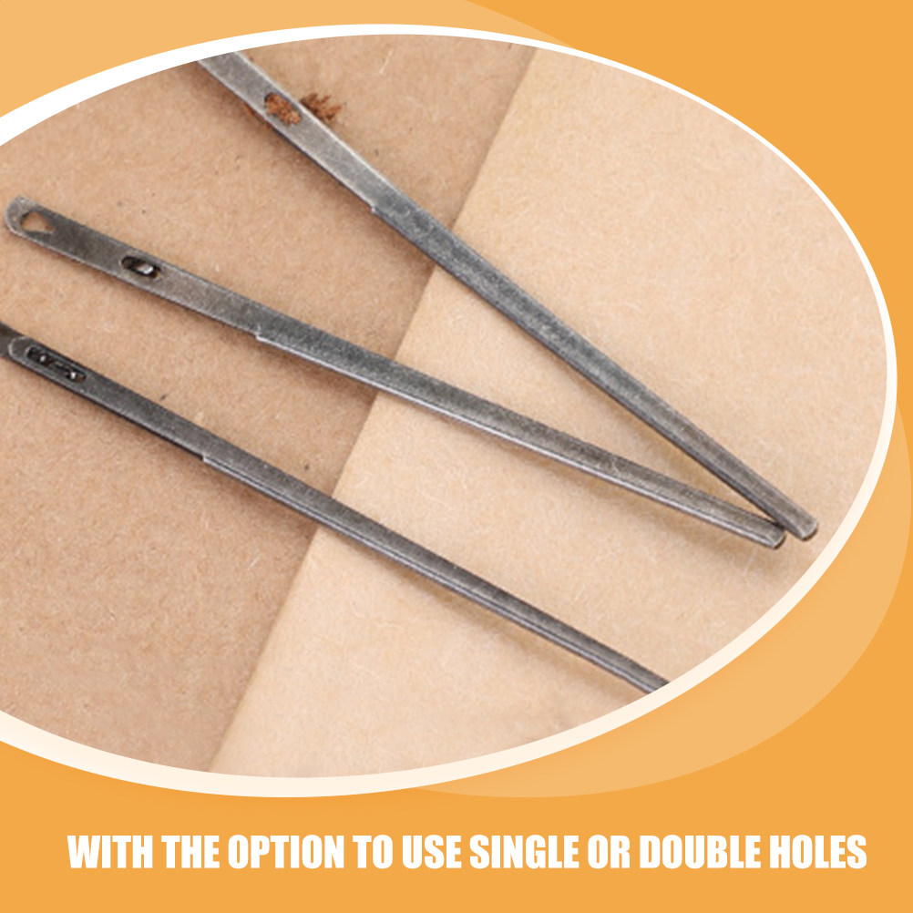 2Pcs Sewing Needles Steel Leat - Leatherwork Needles 评论和价格