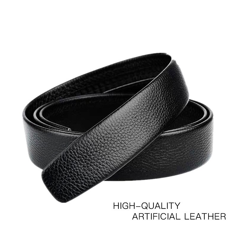 Business Men's Belt Metal Auto - Leather Works Belt 评论和价格
