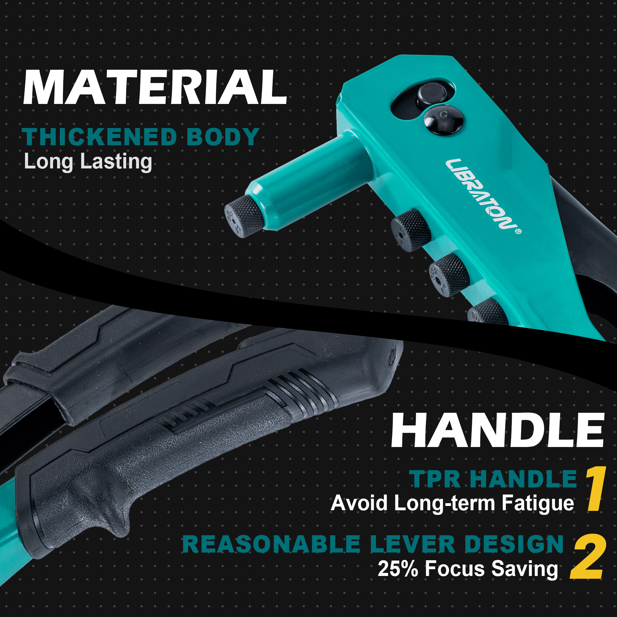 Libraton Rivet Gun Kit with 13 - Rivet Setter Tool 评论和价格
