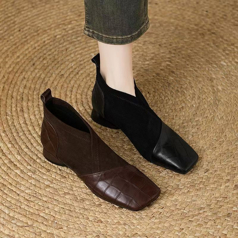 French Soft Leather Booties Wo - Leatherwork In French 评论和价格
