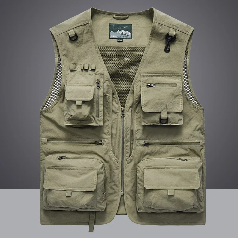 Summer Men Unloading  Vest Coa - Leather Work Vest 评论和价格