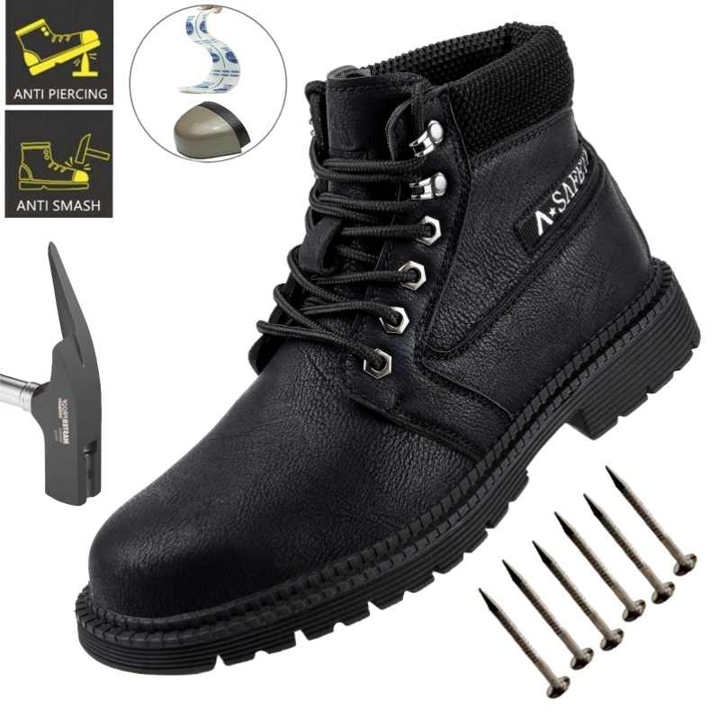 Men Boots Outdoor Leather Ankl - Leatherwork Designs 评论和价格