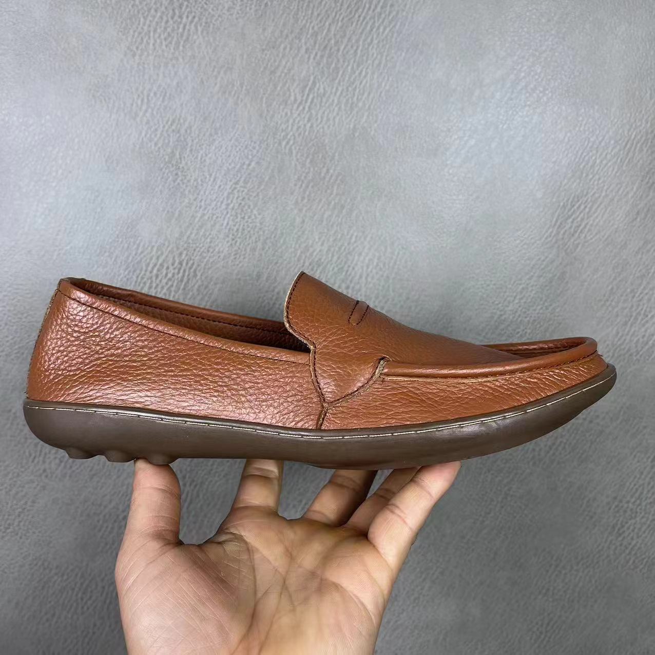Low-Top Round Toe Men's Leathe - Leatherwork Designs 评论和价格