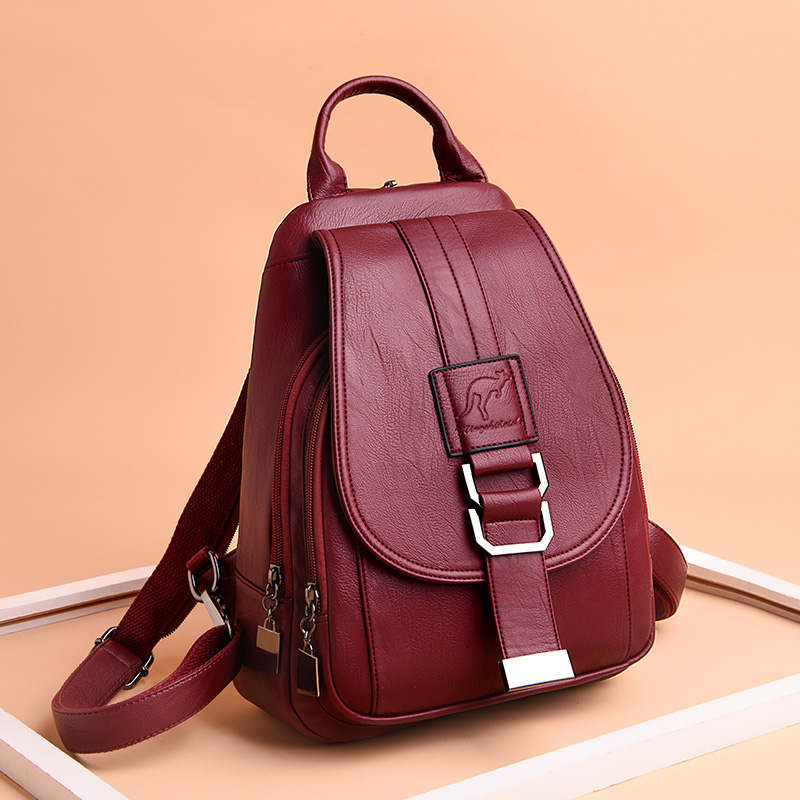 HOT 6 Color Women Backpacks Wo - Leatherwork Letters 评论和价格