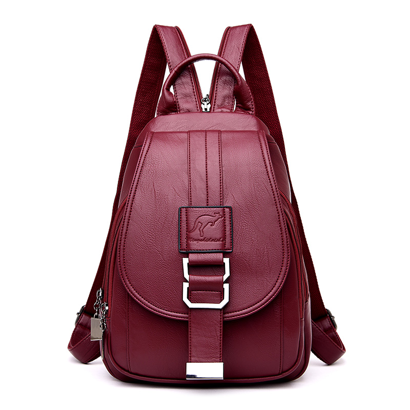 HOT 6 Color Women Backpacks Wo - Leatherwork Letters 评论和价格
