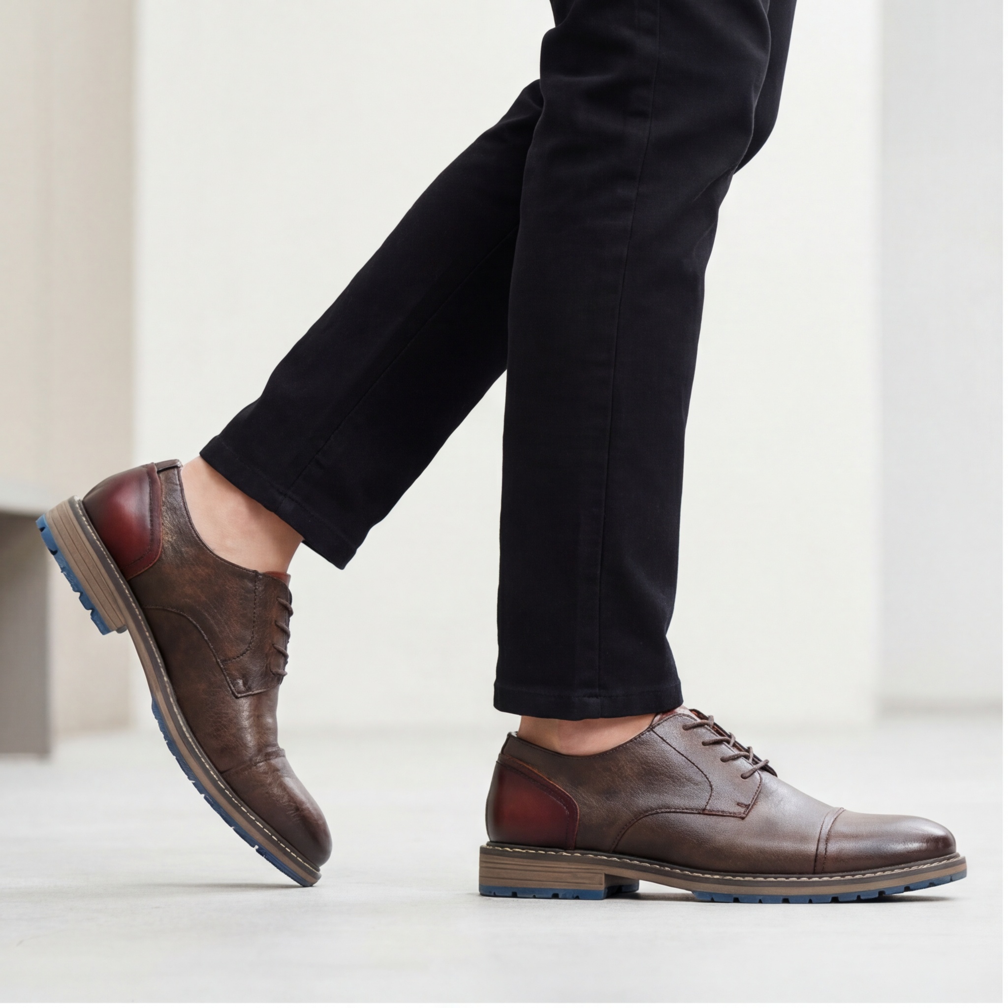 Men's Casual Leather Shoes Cap - Leather Work Hat 评论和价格