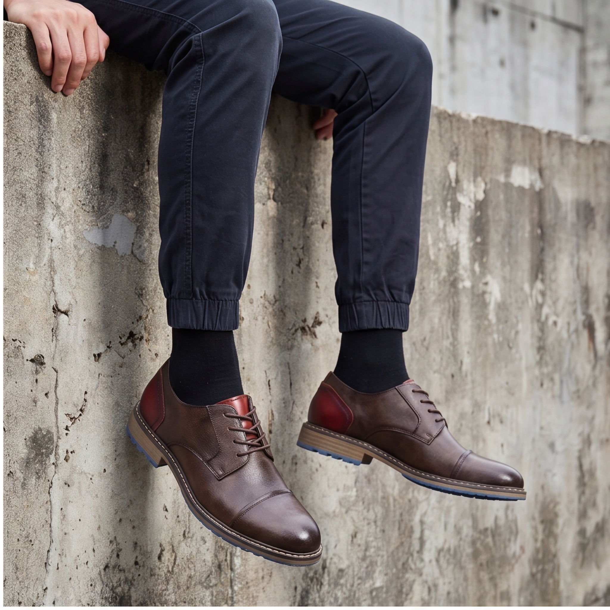 Men's Casual Leather Shoes Cap - Leather Work Hat 评论和价格