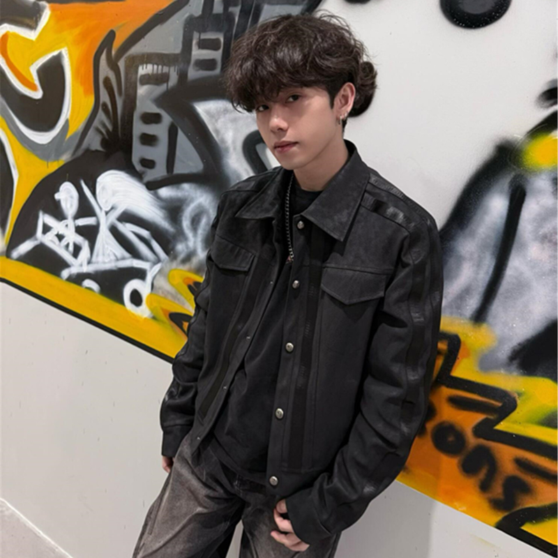 MWJLPWQ Retro Black Suede Spli - Leatherwork Workshop 评论和价格