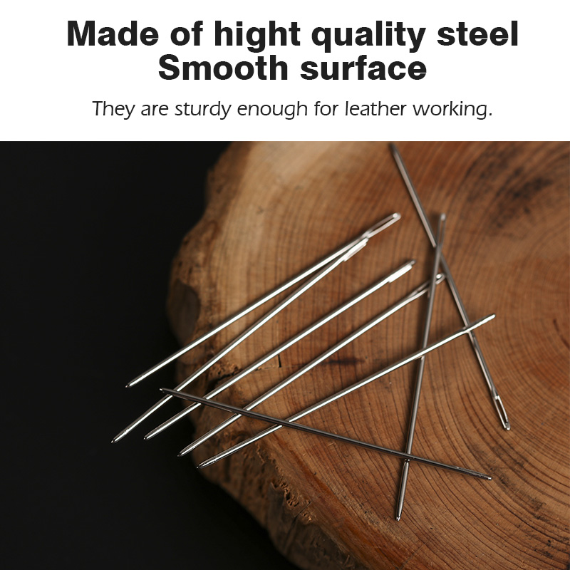 WUTA 12pcs Leathercraft Sewing - Leatherwork Needles 评论和价格
