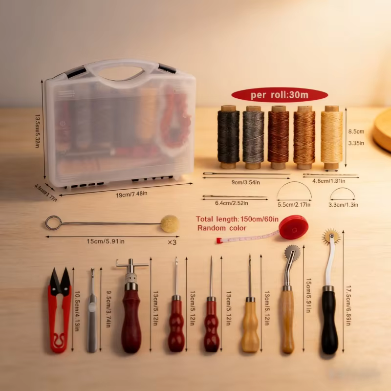 Leather Craft Tool Kit Leather - Leather Work Organiser 评论和价格