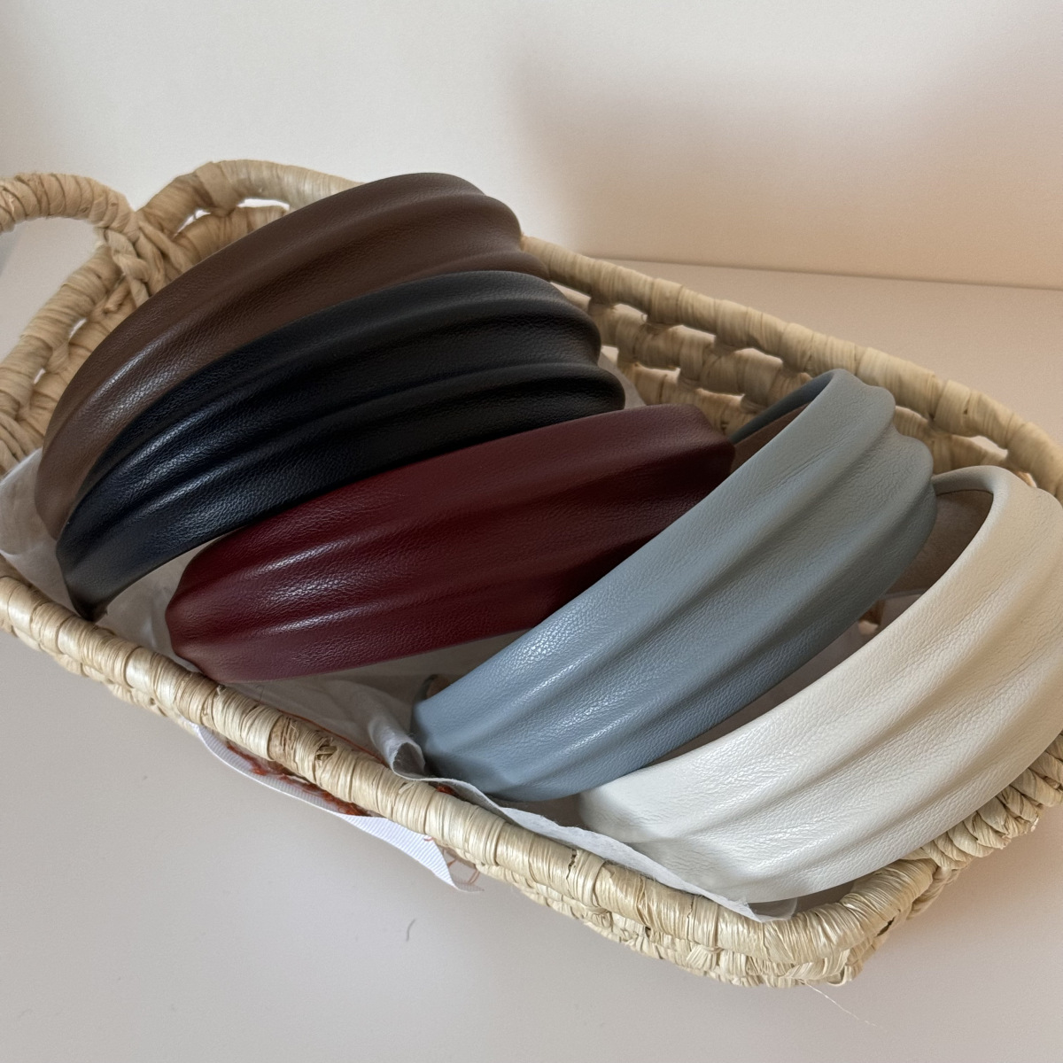 PU Leather Wide Headbands Hair - Leatherwork Pony 评论和价格