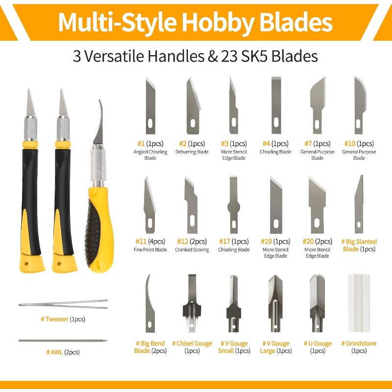 30PCS Precision Hobby Knife Se - Leatherwork Hobby 评论和价格