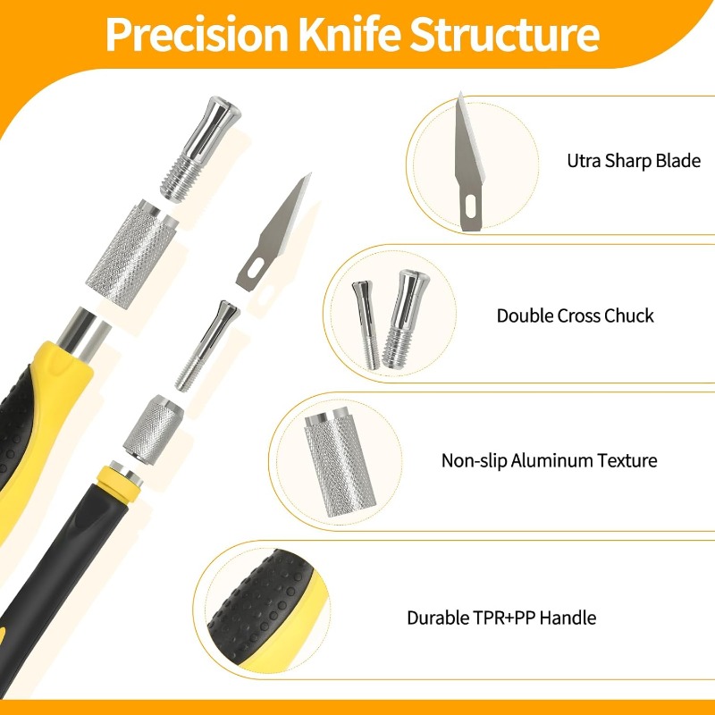 30PCS Precision Hobby Knife Se - Leatherwork Hobby 评论和价格