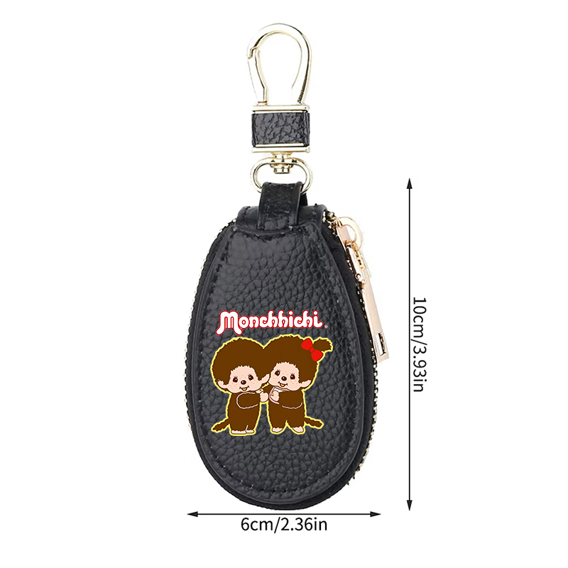 1pcs MONCHHICHI Leather Zipper - Leatherwork Wallet 评论和价格
