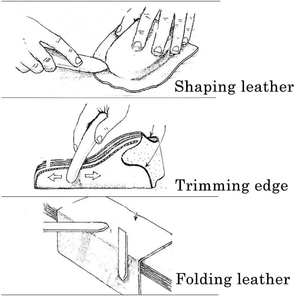 Leather Craft Edge Burnishing  - Leather Work Organiser 评论和价格