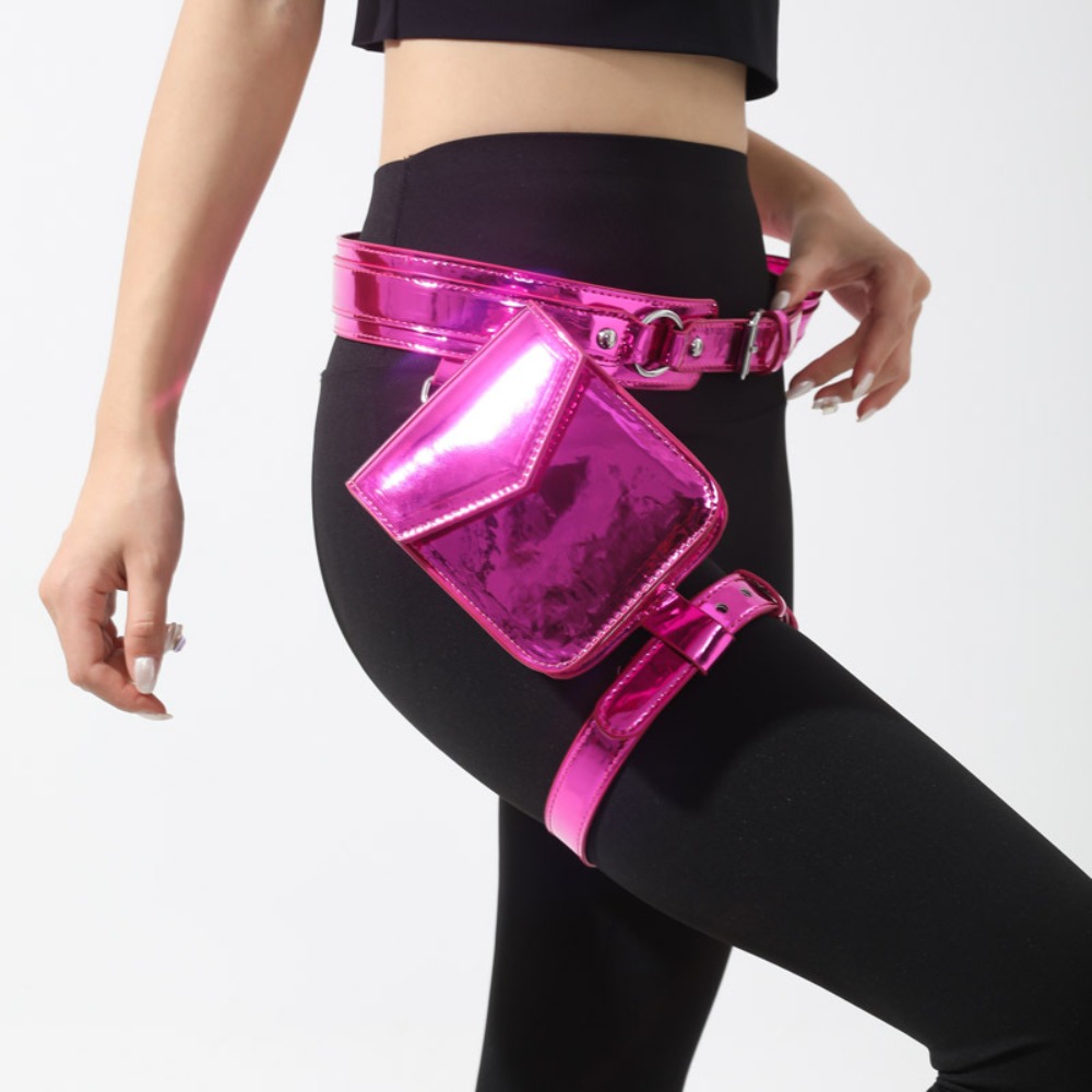 Portable Punk Metallic Waist B - Leatherwork Wallet 评论和价格