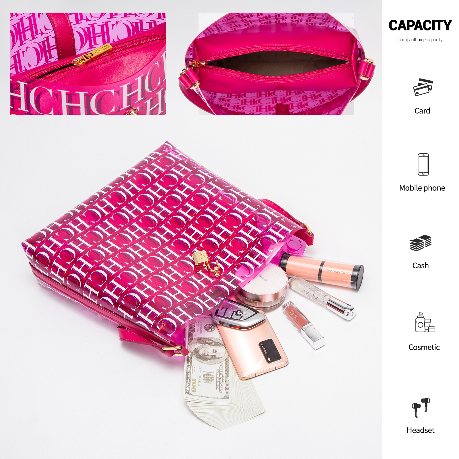 CHCH Women's Handbag Summer Le - Leatherwork Letters 评论和价格