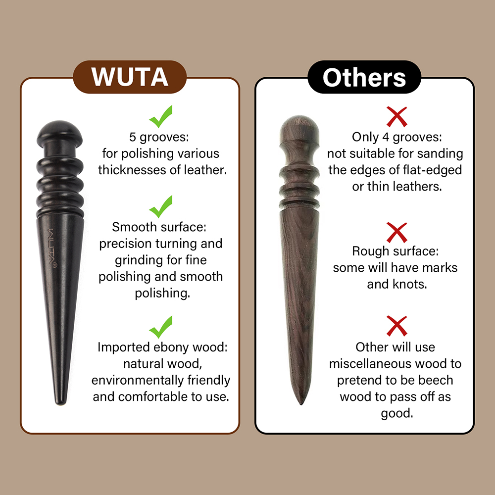 WUTA 1PC Pro Leather Edge Burn - Rivet Setter Tool 评论和价格