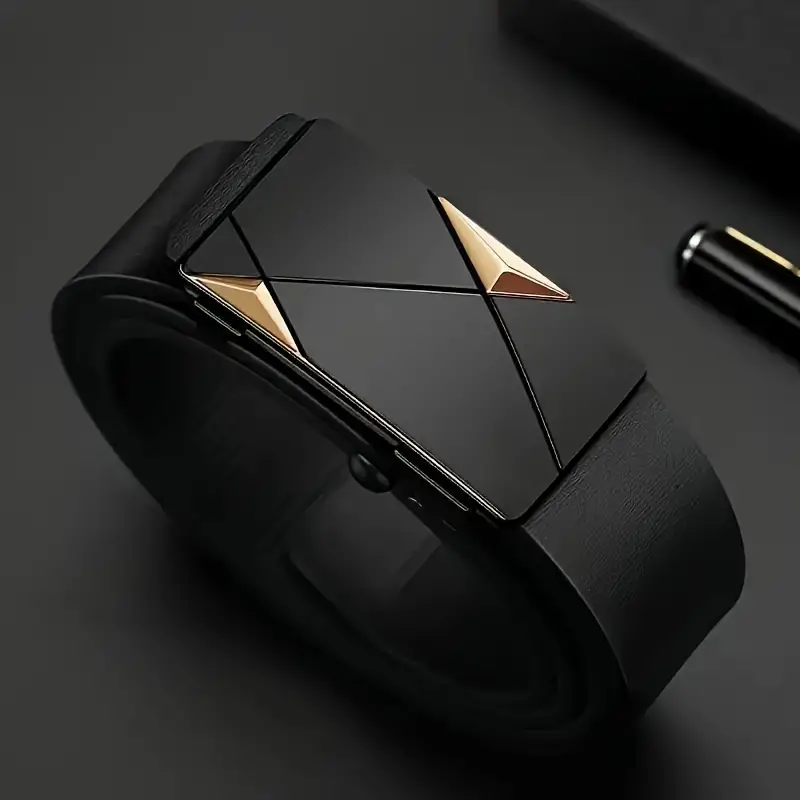 Stylish Men's PU Leather Belt  - Leather Works Belt 评论和价格