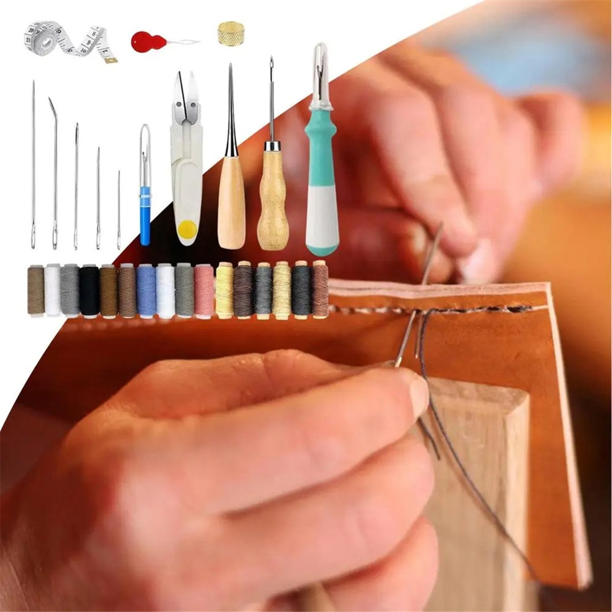 AA77 NEW  Leather Making Kit L - Leatherwork Needles 评论和价格