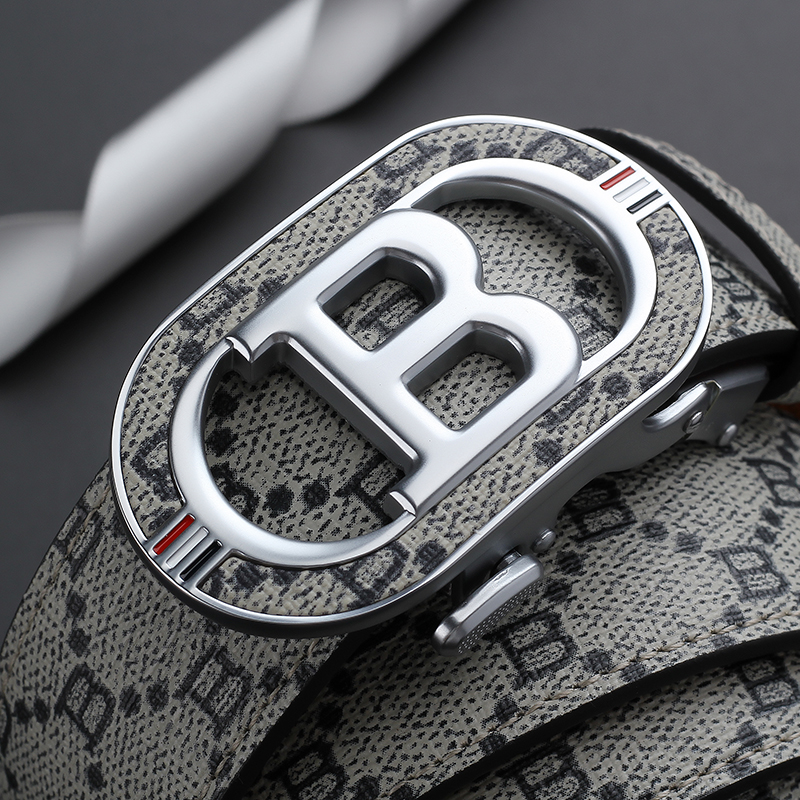 Fashion B Letter Auto Buckle B - Leather Works Belt 评论和价格