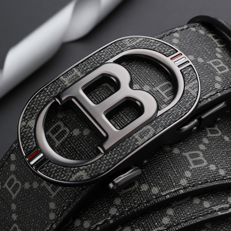 Fashion B Letter Auto Buckle B - Leather Works Belt 评论和价格
