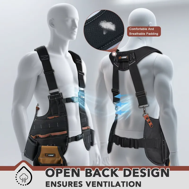 Leather Tool Vest for Men – Ad - Leather Work Vest 评论和价格