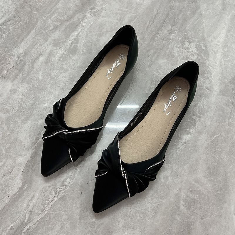 Flat shoes women's pointed hea - Leatherwork In French 评论和价格