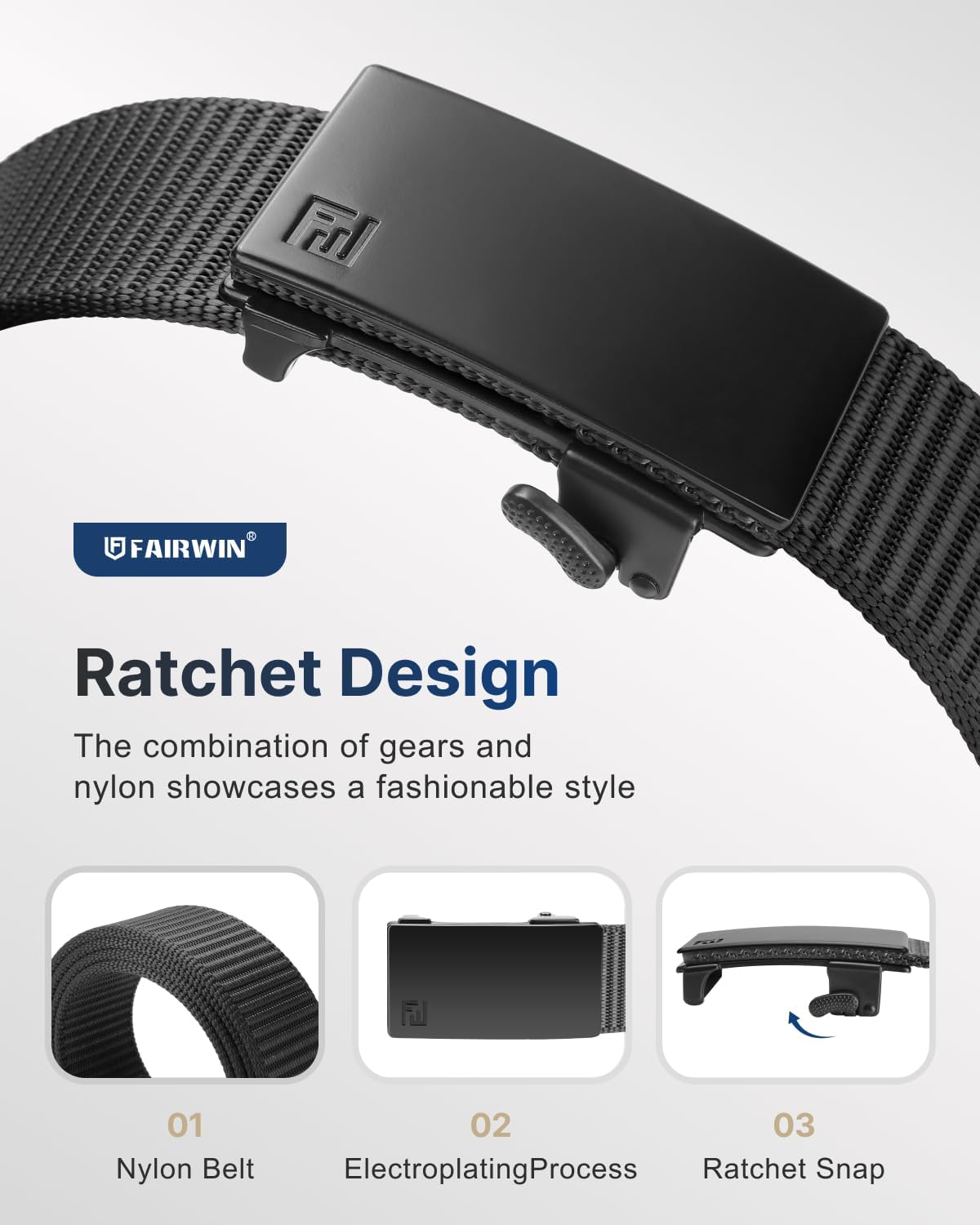 Men's Ratchet Belt, Nylon Tact - Leather Works Belt 评论和价格