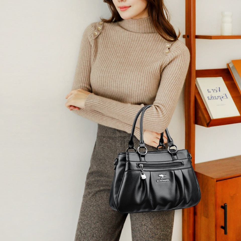 Three Layers Luxury Casual Tot - Leatherwork Letters 评论和价格