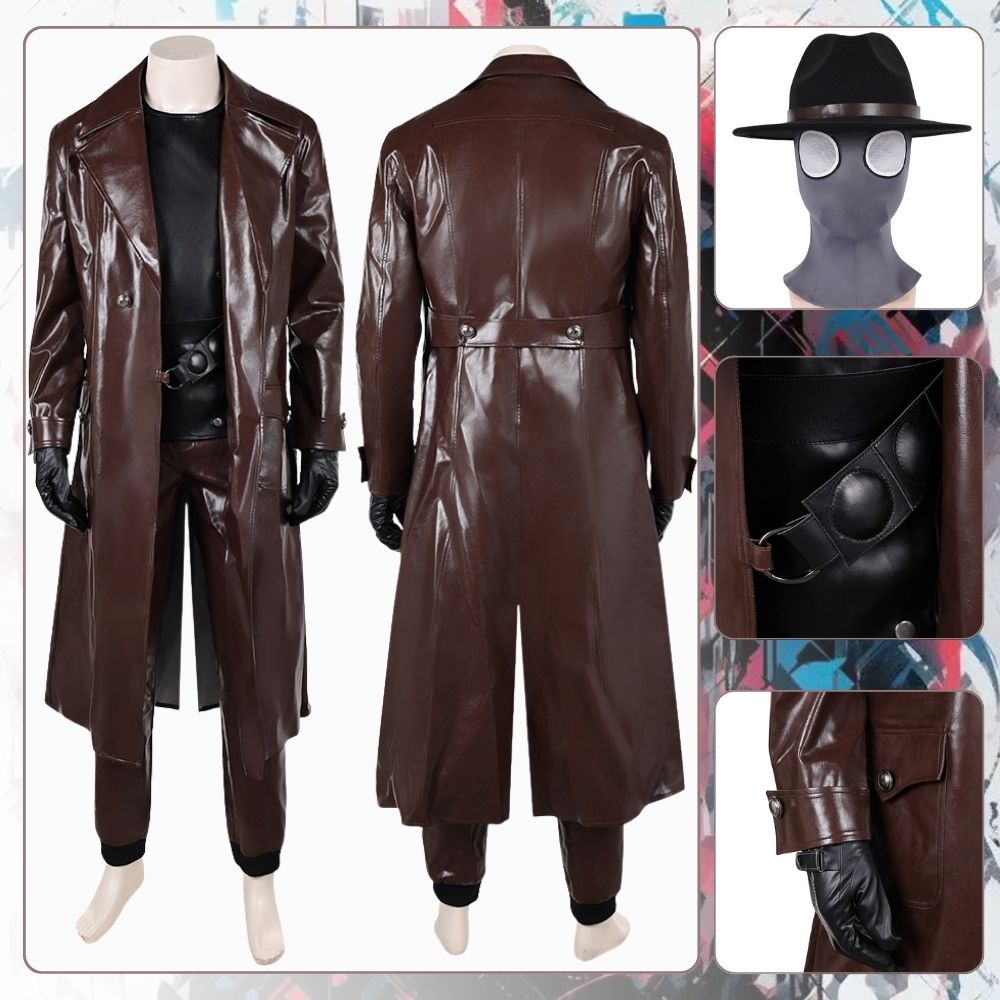 Noir Cosplay Costume Leather J - Leather Work Hat 评论和价格
