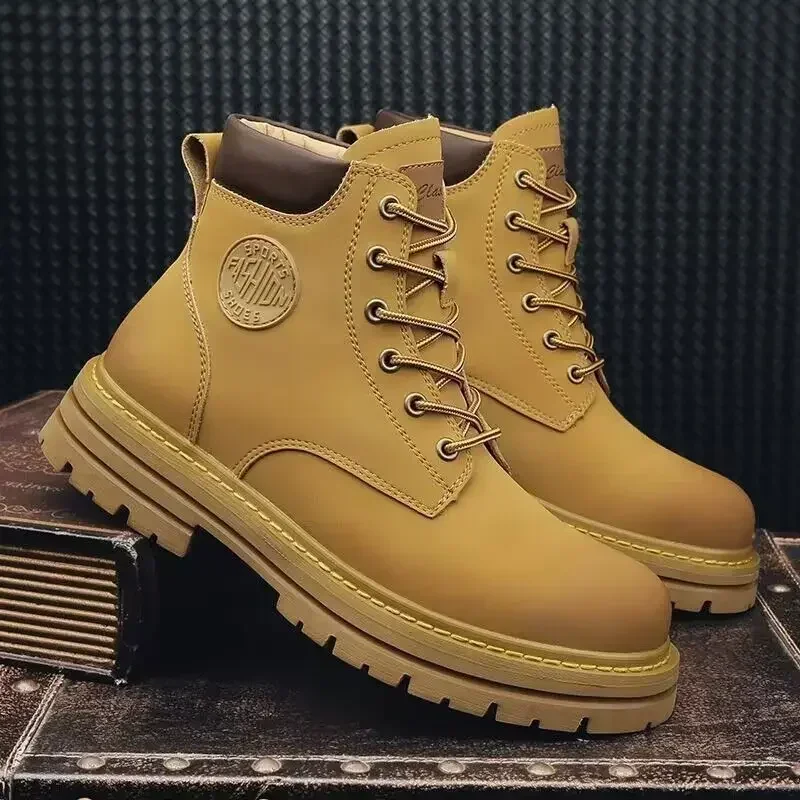 Special Men's Retro Work Shoes - Leather Work Organiser 评论和价格